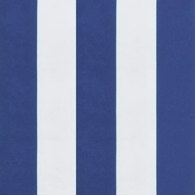 Μαξιλάρια Παλέτας 3 τεμ. Μπλε &amp; Λευκά Ριγέ από Ύφασμα Oxford - Μπλε