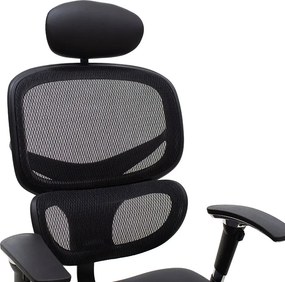 Καρέκλα γραφείου διευθυντή Freedom pakoworld Premium Quality μαύρο pu-mesh