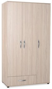 Ντουλάπα τρίφυλλη σε χρώμα σονόμα 103x52x187 100-01792