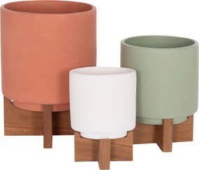 ΣΕΤ 3 ΓΛΑΣΤΡΕΣ ΜΕ TEAK ΒΑΣΕΙΣ TANTI HM4685 FIBER CEMENT ΣΕ 3 ΧΡΩΜΑΤΑ