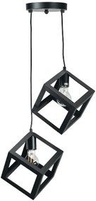 Φωτιστικό οροφής InLight 4400-2 2φωτο-Μαύρο