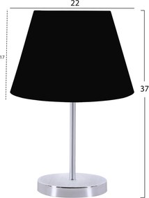 ΦΩΤΙΣΤΙΚΟ ΕΠΙΤΡΑΠΕΖΙΟ ΜΑΥΡΟ ΑΣΗΜΙ  HM7599.01