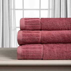 Πετσέτα Χεριών (40x60) Silk Fashion Μελωδία 600gsm Τερακότα