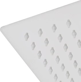 vidaXL Κεφαλή Nτους Βροχή 2 τεμ. 20 x 20 εκ. από Ανοξείδωτο Ατσάλι