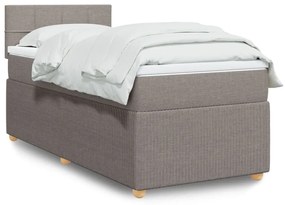 ΚΡΕΒΑΤΙ BOXSPRING ΜΕ ΣΤΡΩΜΑ TAUPE 90X190 ΕΚ.ΥΦΑΣΜΑΤΙΝΟ 3287315