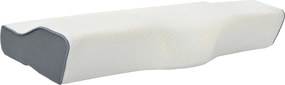 vidaXL Μαξιλάρι λαιμού Λευκό Αφρός Μνήμης 59 x 34,5 x 12 εκ