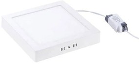 LED φωτιστικό οροφής λευκό φως 18W - LED PANEL SQUARE 220V WHITE