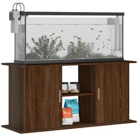 vidaXL Βάση Ενυδρείου Καφέ Δρυς 121x41x58 εκ. από Επεξεργασμένο Ξύλο