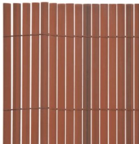 vidaXL Περίφραξη Κήπου Διπλής Όψης Καφέ 110 x 500 εκ.