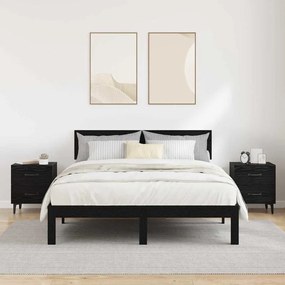 vidaXL Ντουλάπι κρεβατιού 2 pcs Μαύρη Οξυά 40 x 35 x 47,5 εκ