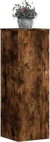 vidaXL Βάσεις Φυτών Καπνιστή Δρυς 33x33x100εκ Επεξεργασμένο Ξύλο