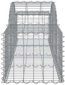 vidaXL Συρματοκιβώτια Τοξωτά 8 τεμ. 200x50x40/60 εκ. Γαλβαν. Ατσάλι