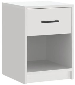 Κομοδίνο Scoty Megapap χρώμα λευκό 40,2x35,3x55εκ.