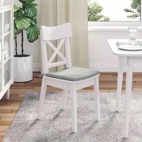 vidaXL Μαξιλάρια καθισμάτων 4 pcs Ύφασμα Μικροΐνας Ανοιχτό γκρι
