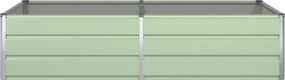 vidaXL Γλάστρα Παστέλ Πράσινο 195 x 100 x 45 εκ Επικαλυμμένος Χάλυβας