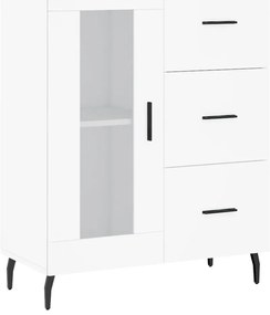 vidaXL Ντουλάπι Λευκό 69,5x34x180 εκ. από Επεξεργασμένο Ξύλο