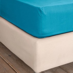 Σεντόνι Ημίδιπλο Με Λάστιχο (120x200+32) Nima Unicolors SS24 Μπλε