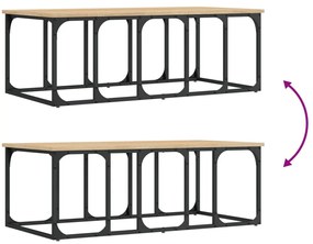 vidaXL Τραπεζάκι Σαλονιού Sonoma Δρυς 100x50x35,5 εκ. Επεξεργ. Ξύλο