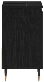 vidaXL Ντουλάπι Μπάνιου Μαύρη δρυς 65 x 33 x 60 εκ Επεξεργασμένο ξύλο