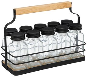 Βαζάκια Μπαχαρικών (Σετ 10τμχ) Σε Σταντ F-V Spice Rack 209215