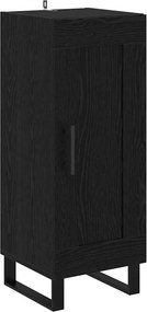 vidaXL Highboard Μαύρη Οξυά 34,5 x 34 x 180 εκ. Επεξεργασμένο ξύλο