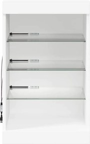 vidaXL Μπουφές με Φώτα LED Λευκός 41 x 37 x 67 εκ.