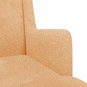 vidaXL Κουνιστή καρέκλα Μπεζ 62 x 80 x 85 εκ Μπουκλέ