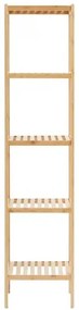 VEVOR Corner Standing Bookshelf 5-Tier Bamboo Ladder Narrow Shelf Plant Stand