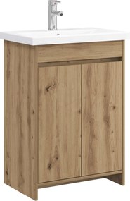 vidaXL Σετ Επίπλων Μπάνιου Artisan Δρυς 61 x 40 x 84,5 εκ