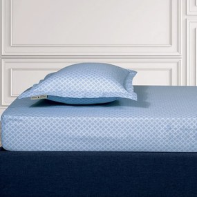 Σεντόνι 2511 Με Λάστιχο Blue Greenwich Polo Club King Size 180x235cm Cotton-Polyester