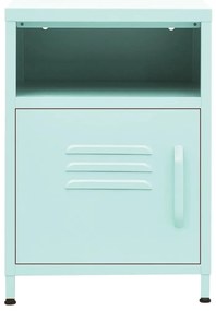 vidaXL Κομοδίνο Χρώμα Μέντας 35 x 35 x 51 εκ. από Ατσάλι