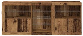vidaXL Πλαϊνό γραφείο Παλαιό ξύλο 162 x 37 x 67 εκ. Επεξεργασμένο ξύλο