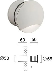 Απλίκα LED Εξωτερικού Χώρου Χωνευτή Viokef Ithaki 4261900