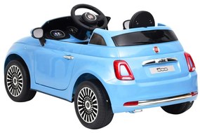 vidaXL Παιδικό Αυτοκίνητο Ηλεκτρικό Fiat 500 Μπλε