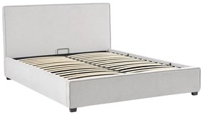Κρεβάτι διπλό Bedka ύφασμα γκρι 160x200εκ