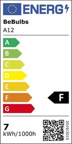 LED Filament Λαμπτήρας A12 Κλασικό Σχήμα A60 Χρυσό Καθρέπτου 7W 650Lm E27 2700K Dimmable
