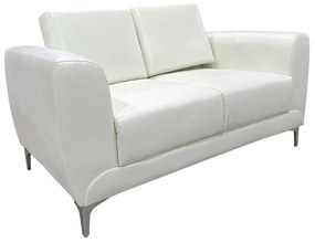 Καναπές Διθέσιος ArteLibre ELFRIC Λευκό PU 142x81x81cm