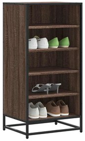 Ράφι παπουτσιών καφέ δρυς 48x38x97,5 cm Κατασκευασμένο ξύλο - Καφέ
