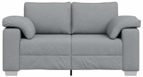 vidaXL Καναπές με μαξιλάρι Ανοιχτό γκρι 160 x 77 x 82 εκ ύφασμα