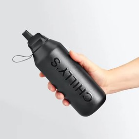 Μπουκάλι Θερμός 500ml Chilly's Series 2 Flip Abyss Black
