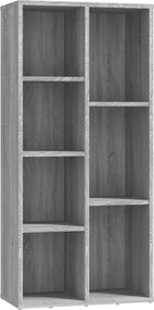 vidaXL Βιβλιοθήκη Γκρι Sonoma 50 x 25 x 106 εκ.