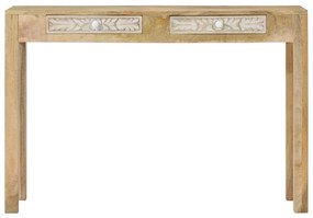 Τραπέζι Κονσόλα 110x30x75 εκ. από Μασίφ Ξεβαμμένο Ξύλο Μάνγκο 351617