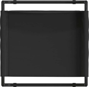 vidaXL Κρεβάτι Σκύλου Μαύρο 75 x 75 x 30 εκ. Ατσάλι