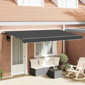 vidaXL Σκηνίτσα Αναδιπλούμενη Ανθρακί 400 x 200 cm ύφασμα