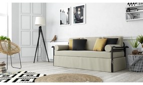 Μεταλλικός Καναπές - Κρεβάτι Sofa Διθέσιος 88x146 με στρώμα - Chic Strom - Ελληνικής Κατασκευής