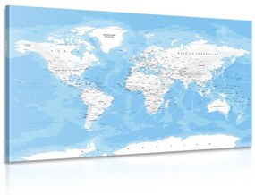 Εικόνα κομψό παγκόσμιο χάρτη - 120x80