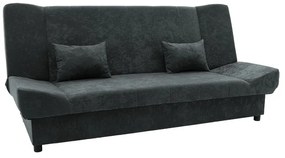 Kαναπές-κρεβάτι Tiko pakoworld 3θέσιος με αποθηκευτικό χώρο ύφασμα ανθρακί 200x85x90εκ - 078-000016