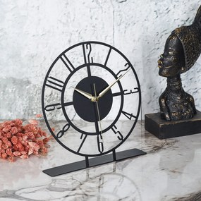 Διακοσμητικό Ρολόι Μαύρο BUNELLA 25x1,5x23