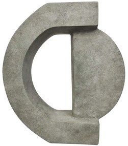 Βάζο 24-15-50022 32,5x11,5x39cm Dark Grey Marhome Κεραμικό