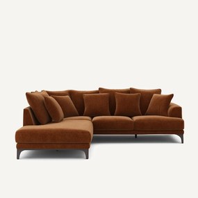 Γωνιακός καναπές από βελούδινο chenille, ARMENTO